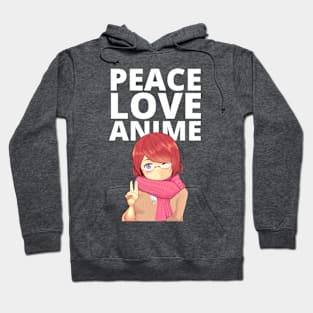 Peace Love Anime Hoodie